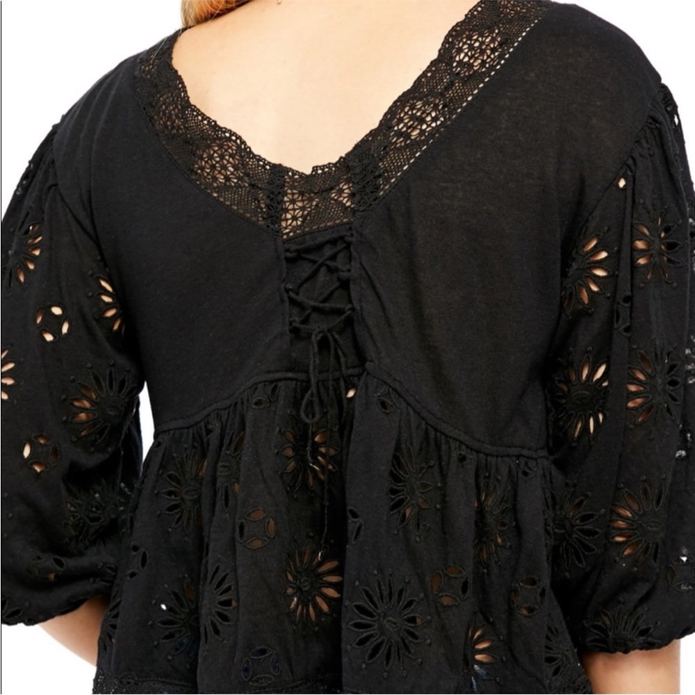 Free People Sweeter Side Eyelet Women's Blouse Small - Picture 4 of 12